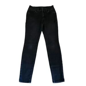 D Jeans Black Womens Skinny High Waist Essential Classic Fit Jeans SZ 6 #1189